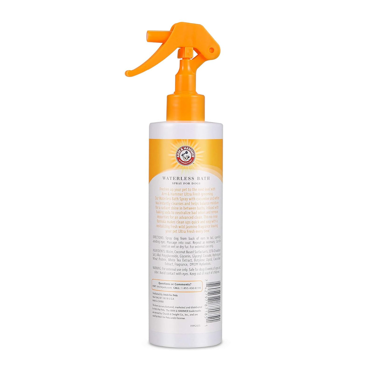 Arm & Hammer para Mascotas Ba?o en Seco Ultra Fresh en Aroma Jazm?n Blanco | Champ? y Desodorante para Perros