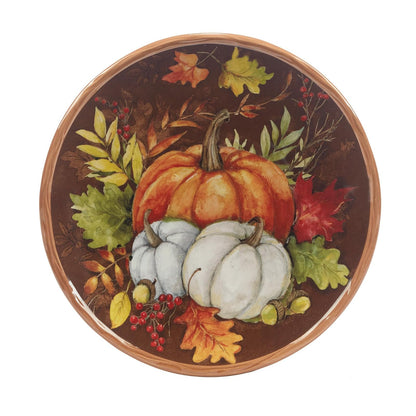 Certified International Harvest Blessings - Plato de ensalada/postre de 8.5 pulgadas, juego de 4, multicolor