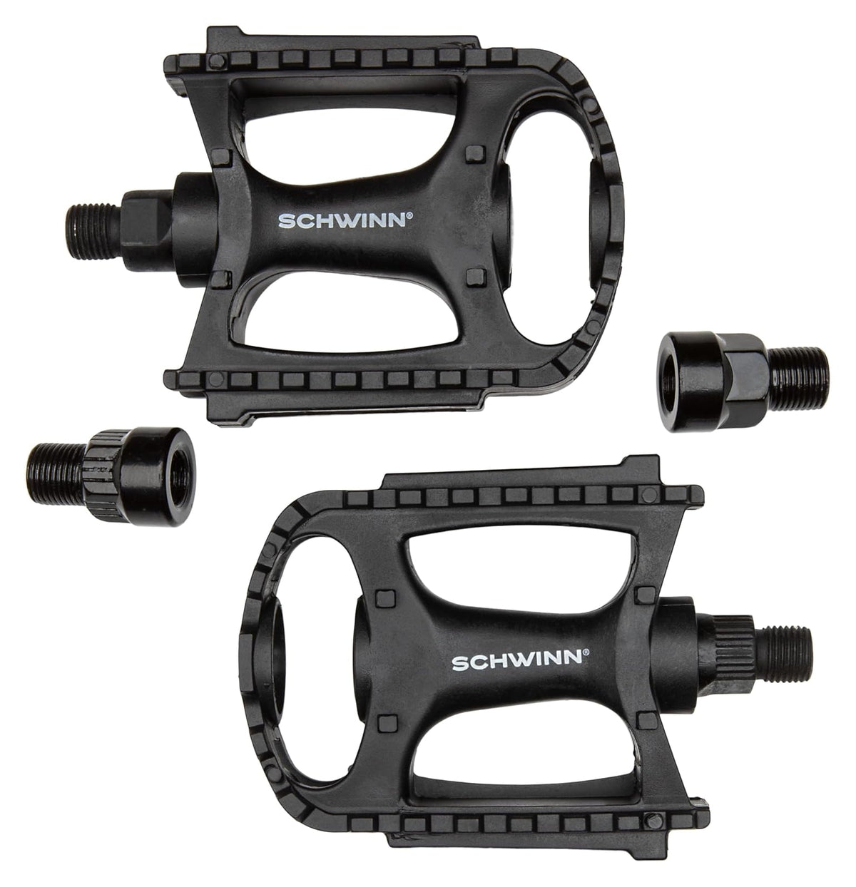 Schwinn Pedales de Bicicleta, aleación o Opciones compuestas, se Adapta a la mayoría de de Adultos para Hombres y Mujeres, compatibles con 9/16 Pulgadas, reemplazo de Pedal de Bicicleta