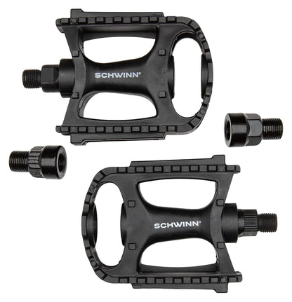 Schwinn Pedales de Bicicleta, aleación o Opciones compuestas, se Adapta a la mayoría de de Adultos para Hombres y Mujeres, compatibles con 9/16 Pulgadas, reemplazo de Pedal de Bicicleta