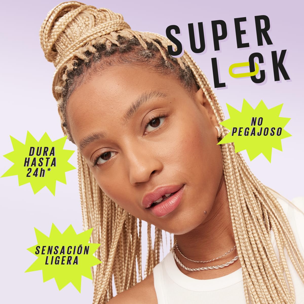 Maybelline Nuevo Gel de Cejas de Larga Duraci?n, Efecto Laminado, Superlock, Negro, 7 G, Gel para Cabello