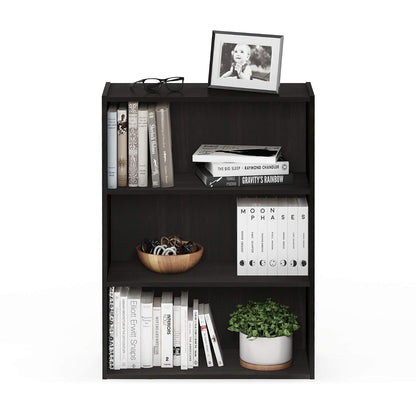 Furinno 11208EX Pasir 3-Tier Open Shelf, Espresso
