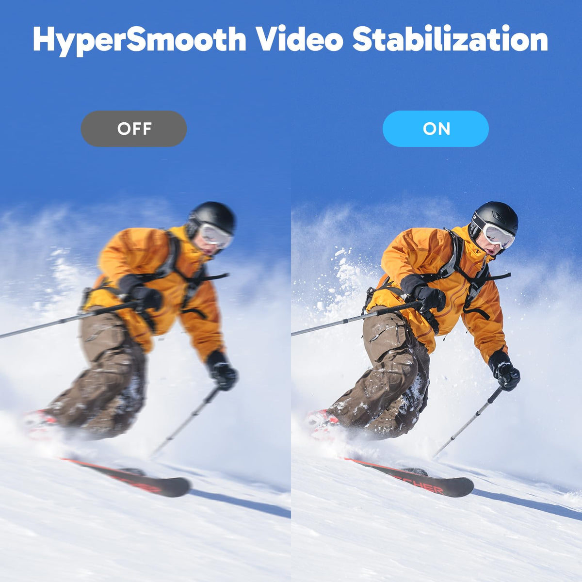 AKASO EK7000 Pro Cámara Deportiva 4K WiFi 20MP Cámara de Acción | Camara Acuatica Sumergible con Pantalla táctil, EIS, 2 baterías, para Senderismo/esquí/buceo/surfea/Deporte/a diario