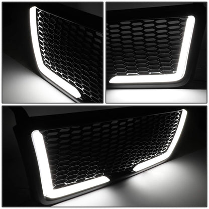 DNA MOTORING Malla LED Barra de Luz Delantera para Parachoques para Ford F-150 2004-2008, Negro, GRF-LB-012-BK