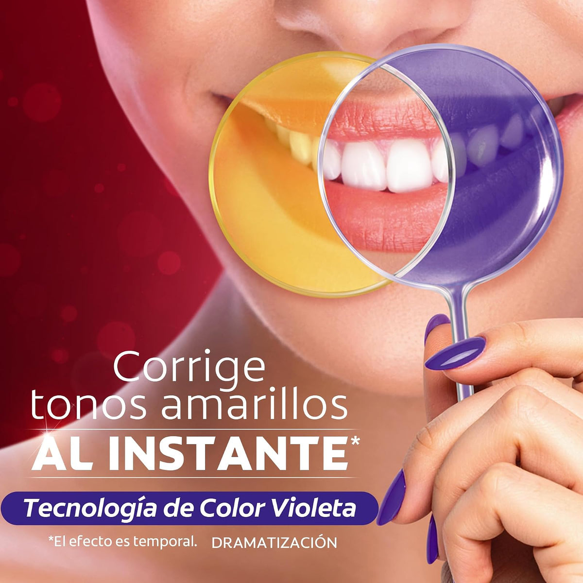 Colgate Pasta Dental Luminous White Color Correct 5 piezas de 100ml | Con Tecnología que involucra Espuma Morada para Neutralizar Tonos Amarillos al Instante