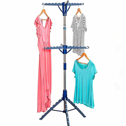Honey-Can-Do Trípode Plegable de 2 Niveles DRY-09220 Cromado