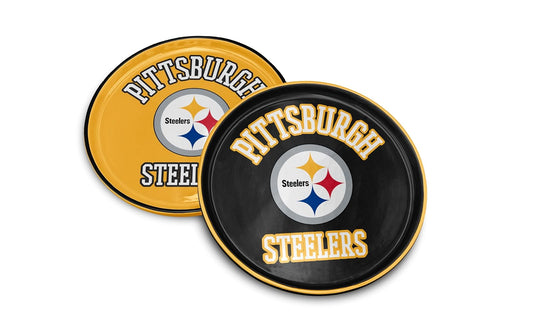 Proformance Home NFL Pittsburgh Steelers Home and Away - Paquete de 2 platos redondos para servir