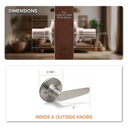 Copper Creek DL1290SS Daley - Palanca para puerta, acero inoxidable satinado