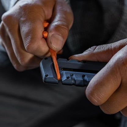 Gerber Gear Prybrid - Cortador de boxeo, hoja retráctil, cuchillo universal resistente con palanca, abrebotellas y pelacables, navaja multifunción EDC Gear – Azul