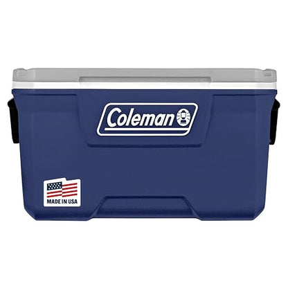 Coleman Hielera 66L 70QT Color Azul Serie 316 Mantiene el Hielo por Días Construcción Duradera de Fácil Agarre 2179159
