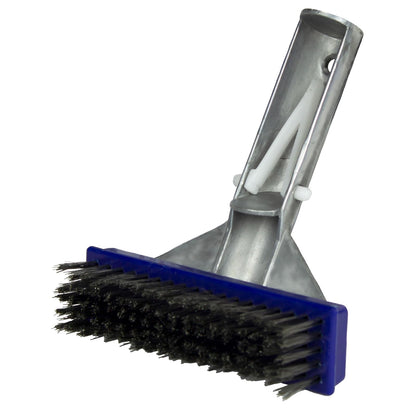 Poolmaster - Cepillo para Polvo para Algas con Parte Trasera de Aluminio y cerdas de Acero Inoxidable, Neutral, 12,7cm