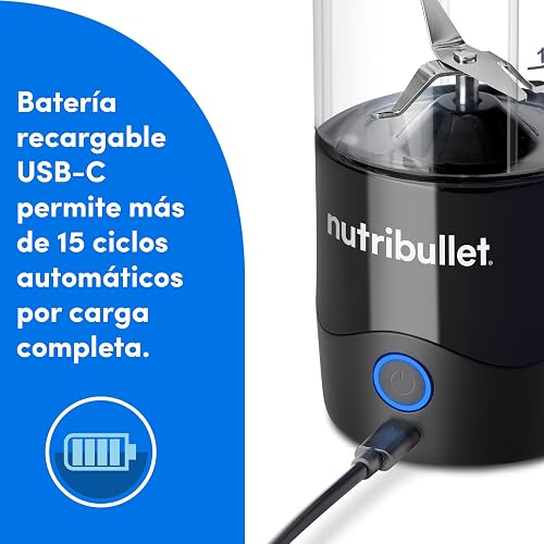nutribullet Licuadora Portátil Negra 4 piezas