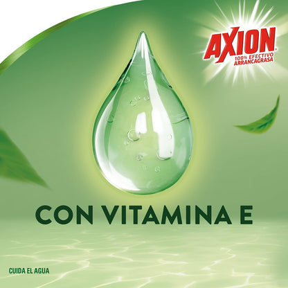 Axion Lavatrastes Líquido Cuidado de Manos Green Tea 2.8 Lt | Poderoso Arrancagrasa, Suave con tus Manos, Tu Aliado en el Cuidado de Manos con Colágeno, Suavidad que se Siente