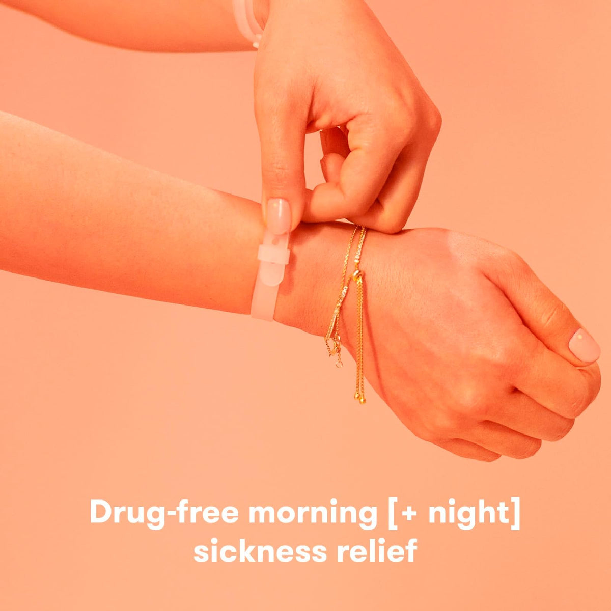 Frida Mom Banda Antináuseas| Alivio Natural de las Náuseas Matutinas 24/7| Terapia de Punto de Presión| Incluye 2 Bandas + Estuche