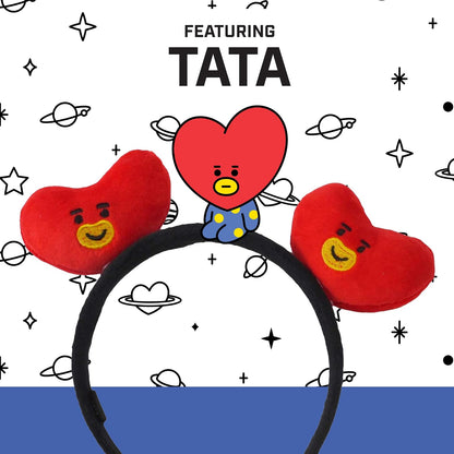 Concept One Bt21 Line Friends 3D - Diadema bordada de felpa para mujer Cinta del pelo para Mujer
