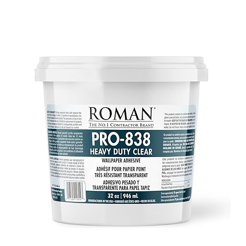11314 Qt Pro 838 Heavy Duty Clear Wallcovering Adhesive by ROMAN DECORATING PRODUCTS