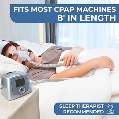 Roscoe Medical Manguera CPAP Ligera 8 pies, Compatible con Resmed, Philips, Fisher & Paykel
