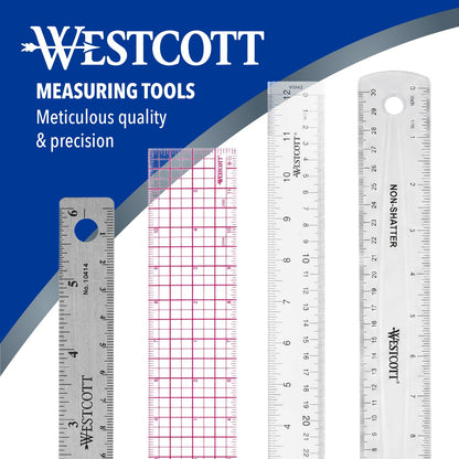 Westcott 18" 8ths Beveled Ruler