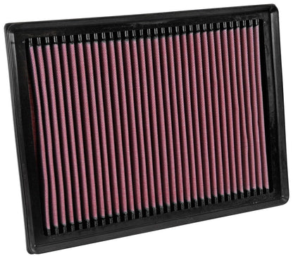 K&N 33-3045 Filtro de Aire de Alto Flujo Lavable para Mitsubishi y Toyota 2004-2024, Rojo, Paquete de 1