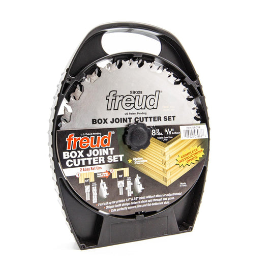 Freud Box - Juego de cortadores de juntas con mezcla de corte transversal de carburo de alta densidad Tico de alta densidad para un máximo rendimiento - 8 pulgadas de diámetro, 20 dientes, eje de 5/8