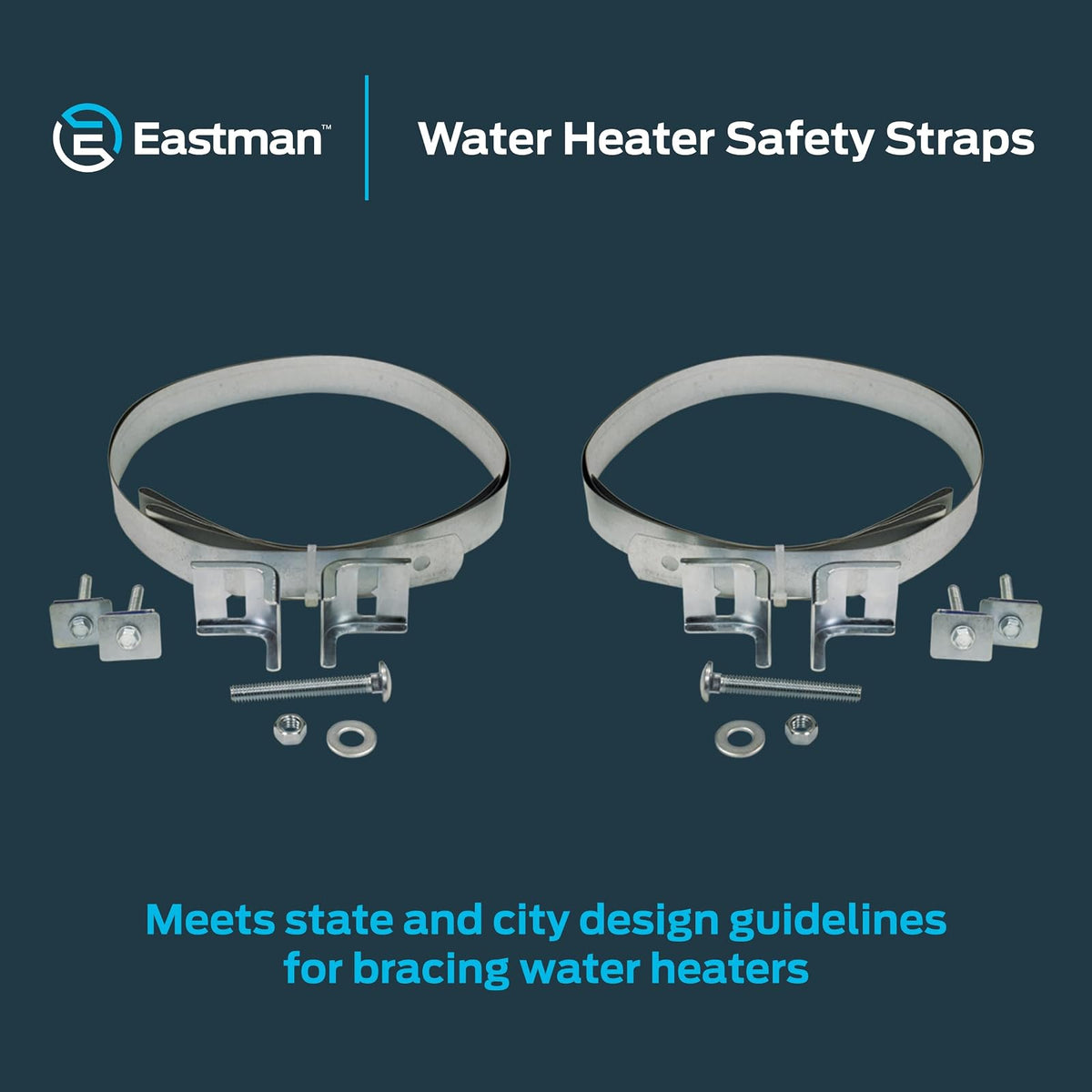 Eastman 86299 - Correa de seguridad para calentador de agua, 132 pulgadas, paquete de 2