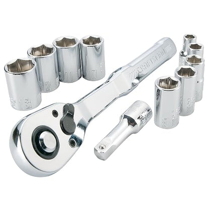 CRAFTSMAN Juego de herramientas para mecánicos, milimétrica, con entrada de 1/4 de pulgada 11 piezas (CMMT34871)