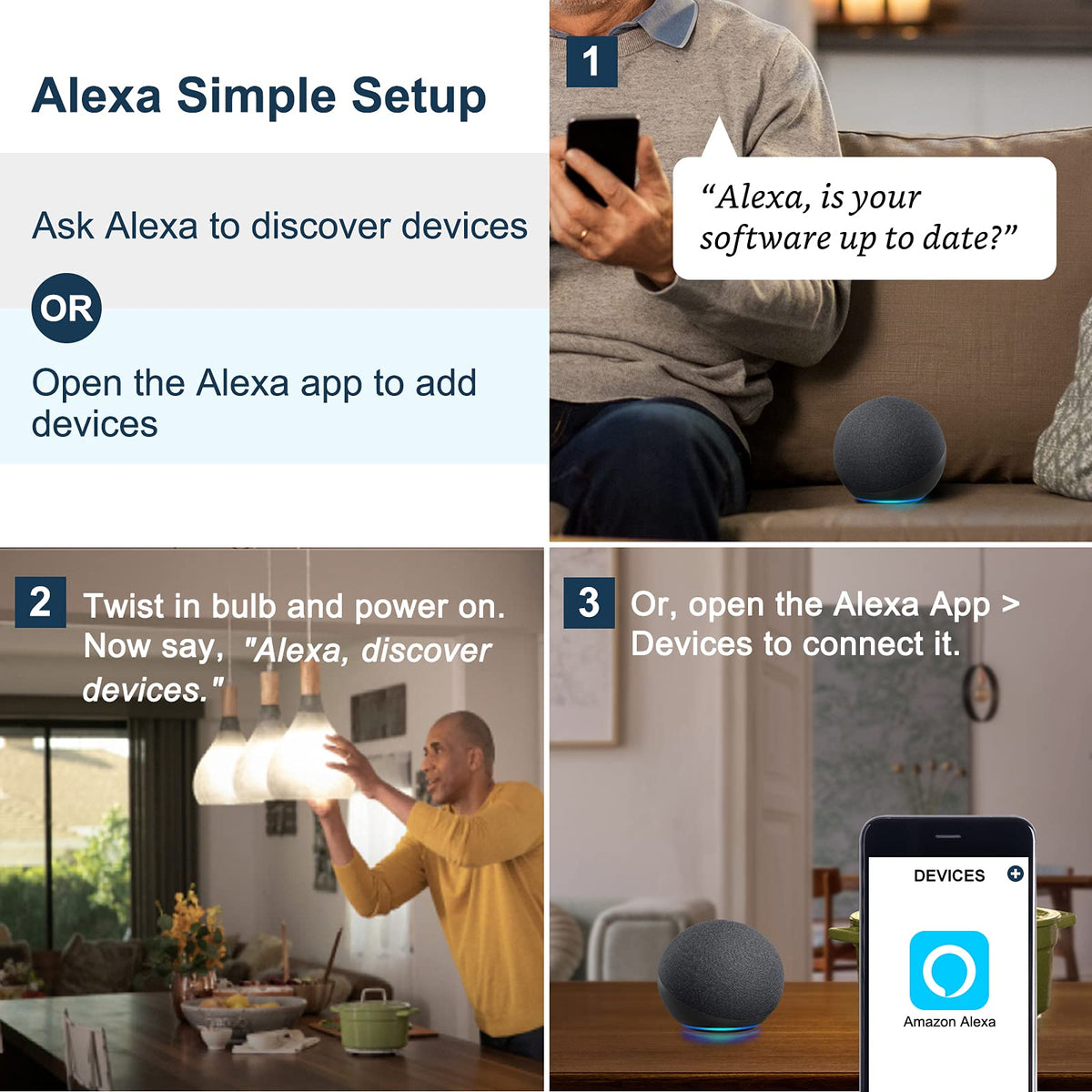 Sengled Smart Light Bulb, Smart Bulbs That Work With Alexa Only, Alexa Light Bulb 65W, BR30 Soft White LED Bulb E26 2700K 650 LM, Dimmable LED Bulb, Smart LED Light, No Hub Required, 1 Pack