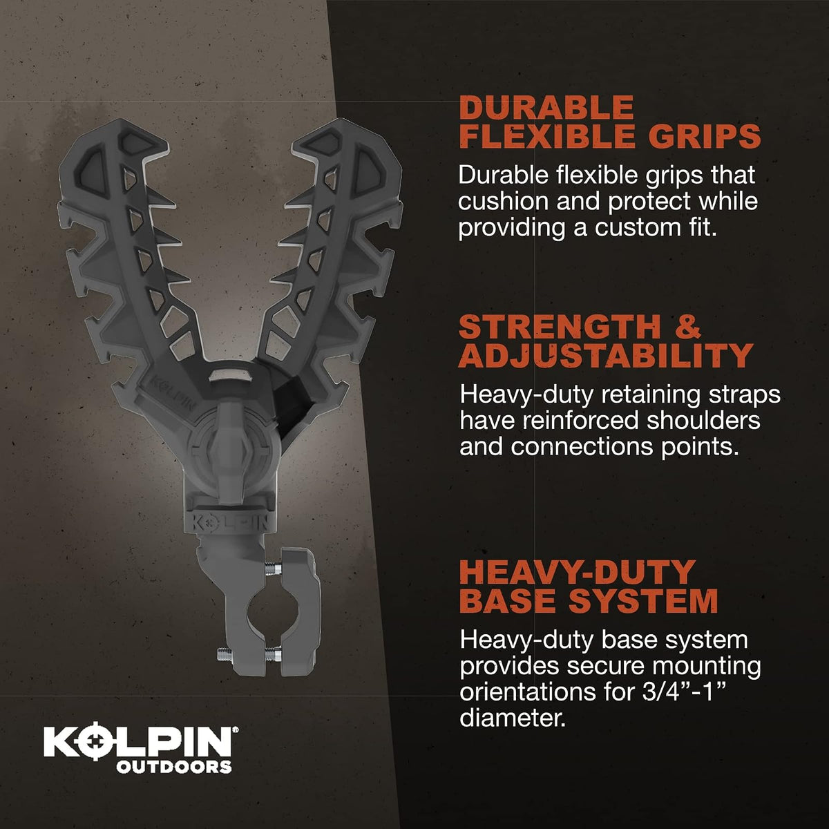 Kolpin Rhino Grip XLR Soporte de Barra para ATV/UTV, Negro