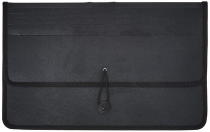 Lion Ex pand-N-File Poly Ex panding Wallet, Legal (9-1/2 x 15 Inches), 2-1/2 Inches gusset, Black, 1 Wallet (48150-BK)