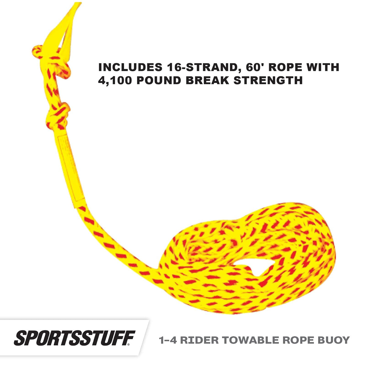 Sportsstuff Booster Ball, Towable Tube Rope Performance Ball Dimensions inflated (38in x 28in) deflated (45in x 36in)