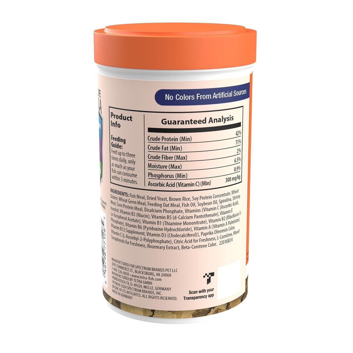 Tetra Tetramin Hojuelas para Goldfish 62g, Alimento Completo con ProCare, Mejora Coloración Natural, Fácil Digestión