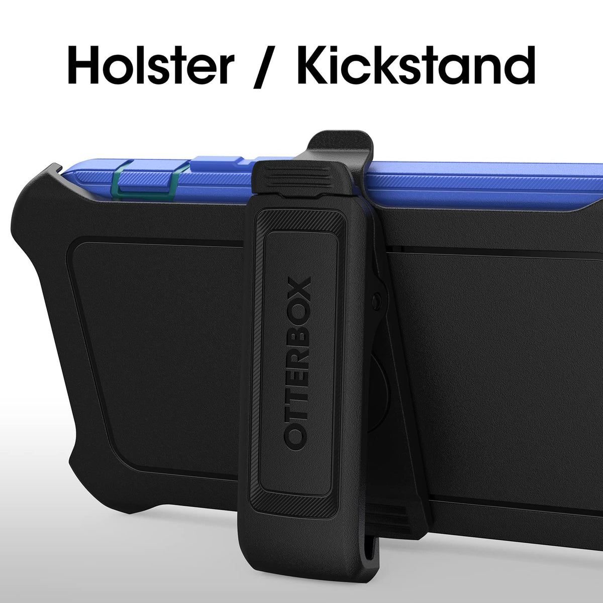 Otterbox Funda para iPhone 14 Pro (Solo) Defender Series - Rain Check (Azul), Resistente Y Duradera, con Protección De Puerto, Incluye Soporte De Clip De Funda Azul Claro
