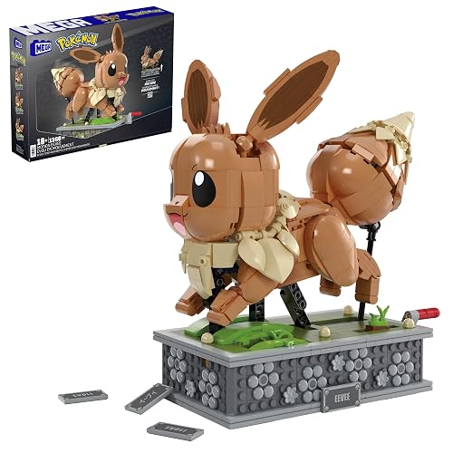 Mega Pokémon Juguete de Construcción Eevee con Movimiento para Adultos