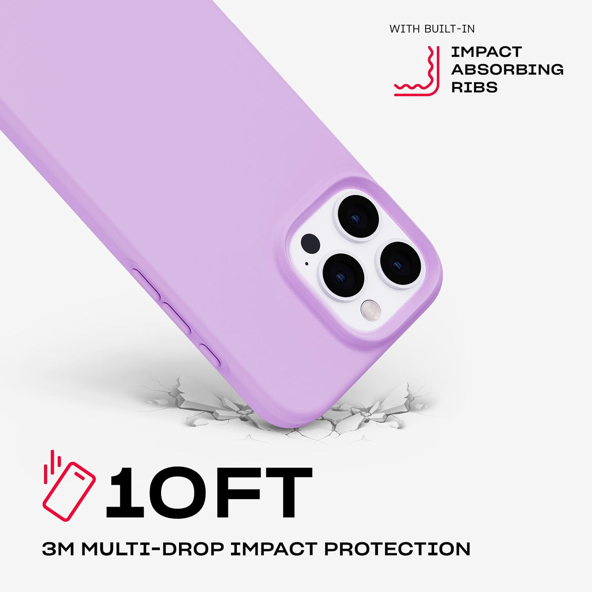 tech21 EvoLite para iPhone 16 Pro Max Ultra Thin - Funda de protección contra impactos - en índigo