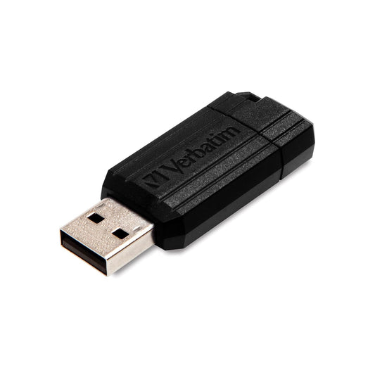 Verbatim Pinstripe Memoria USB 2.0 de 16 GB, Diseño Retráctil sin Tapa.