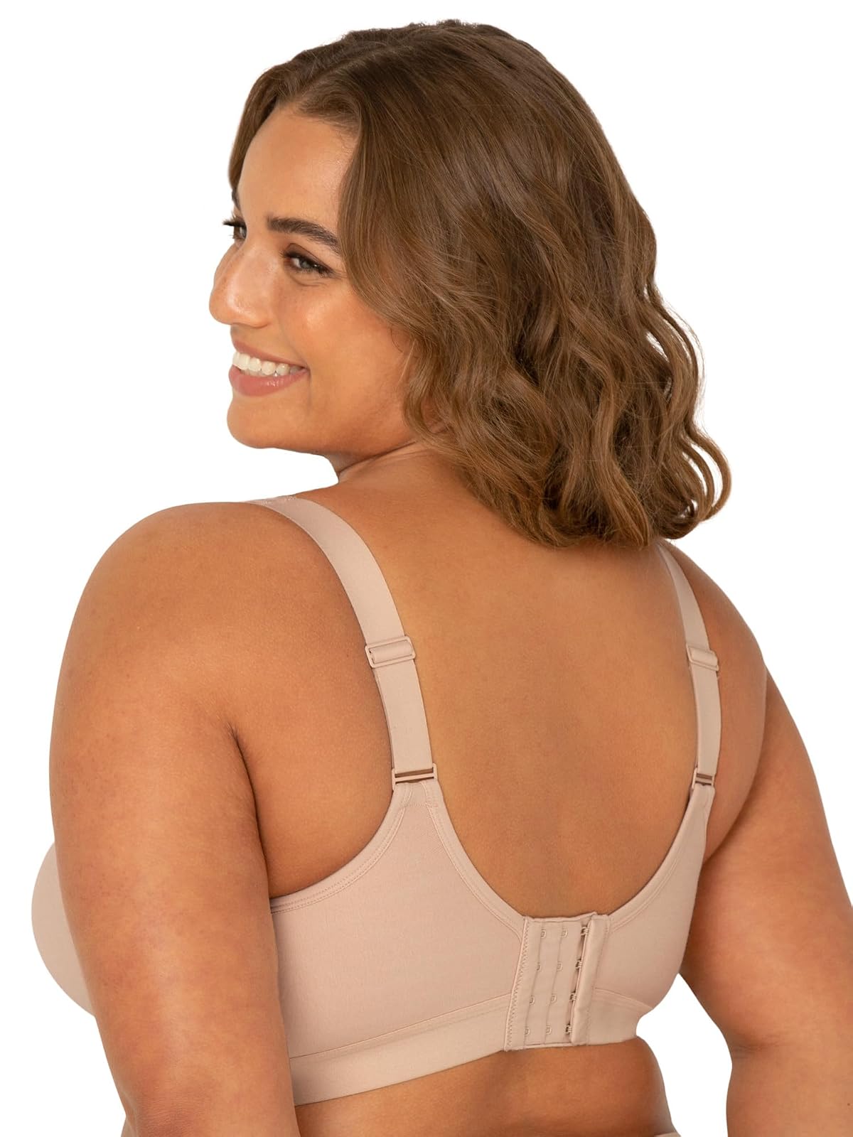 Fruit of The Loom Brasier de algodón sin Aros Suave Talla Grande Sujetador de Cobertura Completa para Mujer