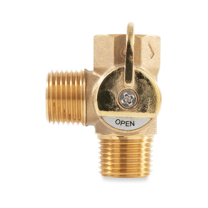 Camco 37463 - Válvula de Repuesto para Calentador de Agua de interización de RV - Construcción de latón Resistente - Proporciona un Flujo fácil y no Restringido e instala fácil (37463)