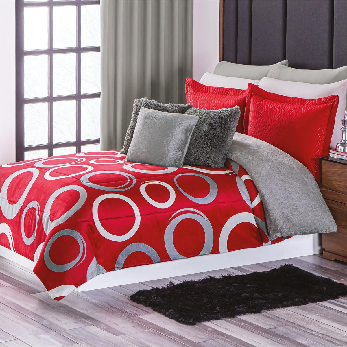 Colchas Concord Cobertor, 100% Poliéster, Manta Cálida y Suave para Cama, Ideal para Invierno, Cobija Cálida de Alta Densidad, Ideal para Noches Frías, 1 Pieza