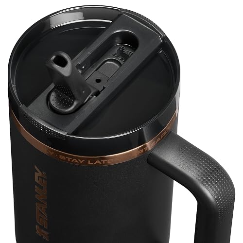 STANLEY The Quencher ProTour - Vaso con popote abatible (caja) 40 onzas/1.18 L, color negro