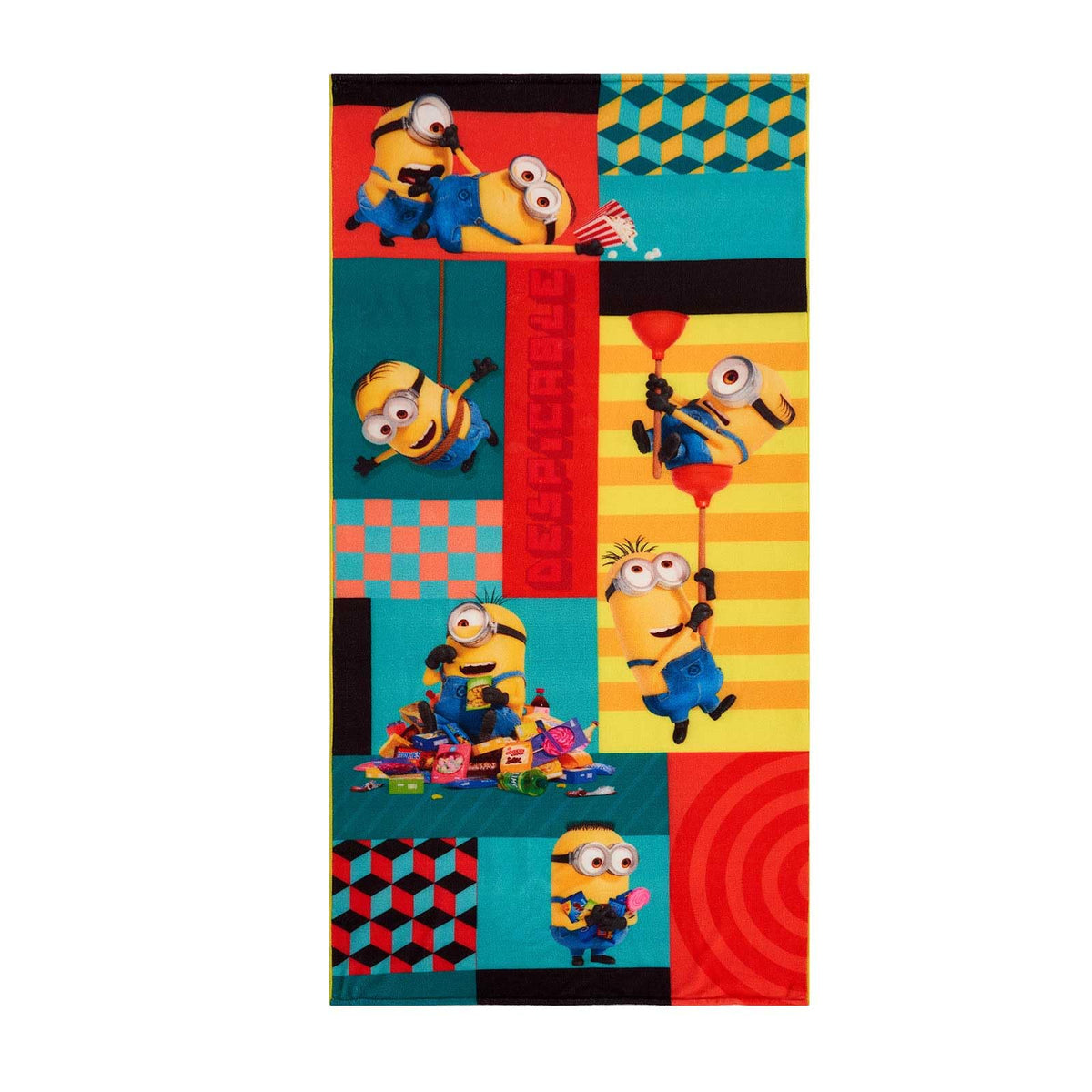 Toalla Premium para Baño 75x147 Cm Minions Mosaico