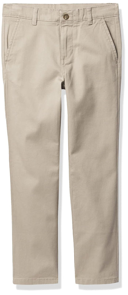 IZOD Pantalón de Sarga para Uniforme Escolar Niño - Khaki - 18