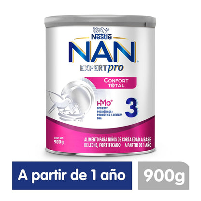 NAN 3 Expert Pro Confort Alimento Para Niños A Base de Leche 1 Año Lata 900g