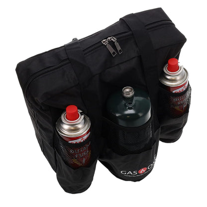 GasOne 50460 - Nuevo quemador de estufa de propano, bolsa de transporte universal para parrillas de cocina de doble quemador, resistente