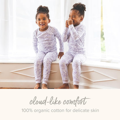 Burt's Bees Baby Pajamas, tee and Pant 2-Piece PJ Set, 100% Organic Cotton Juego de Pijama Niñas