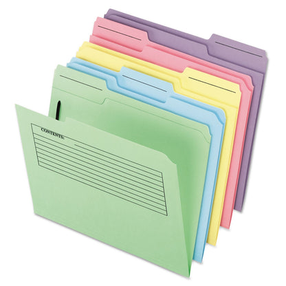 Pendaflex 45270 - Carpetas de notas impresas con cierre (30 unidades, 1/3 parte superior cortada)