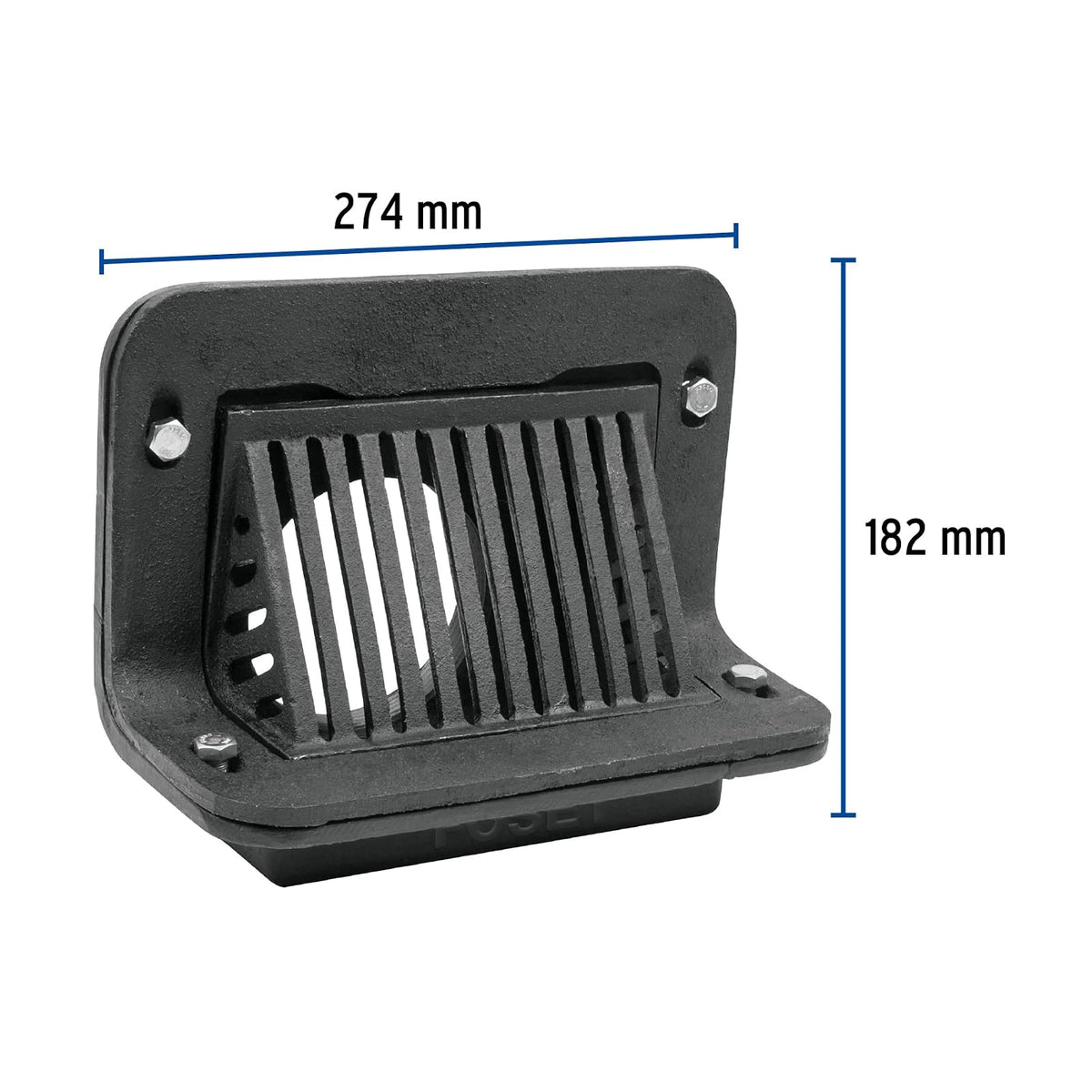 Foset CO-4954, Coladera de hierro con salida 4", de pretil