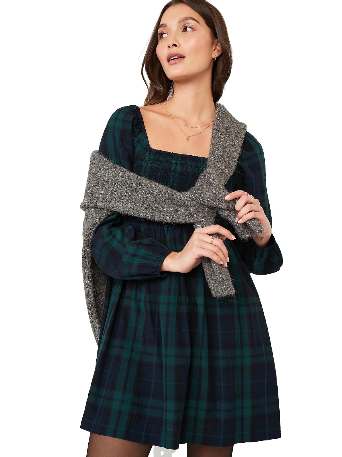 Old Navy Vestido Mujer, Verde, X-Chico