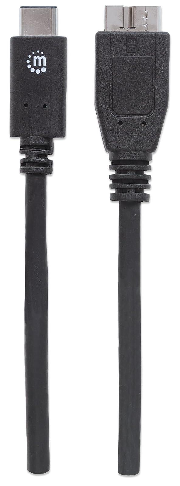 Manhattan CB-1072 Cable USB-C V3.1, C-Micro B 1.0M Negro,