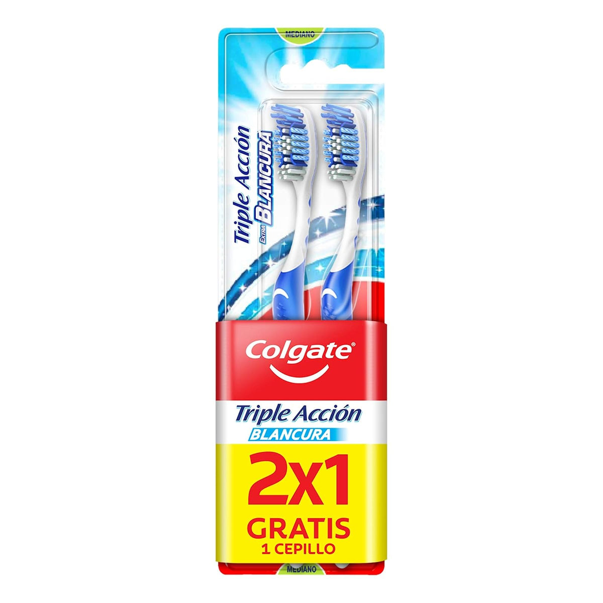 Colgate Luminous White, Pasta Dental Blanqueadora + Luminous Enjuague Bucal White XD Shine + Cepillo Dental Triple Acción Blancura Medio