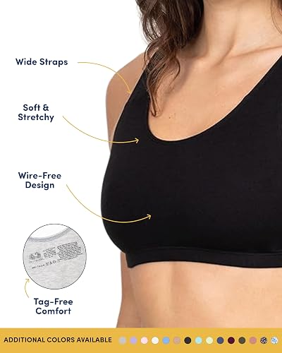 Fruit of The Loom Brasier Deportivo de Estilo sin Mangas con Colores de Moda Sujetador Deportivo para Mujer